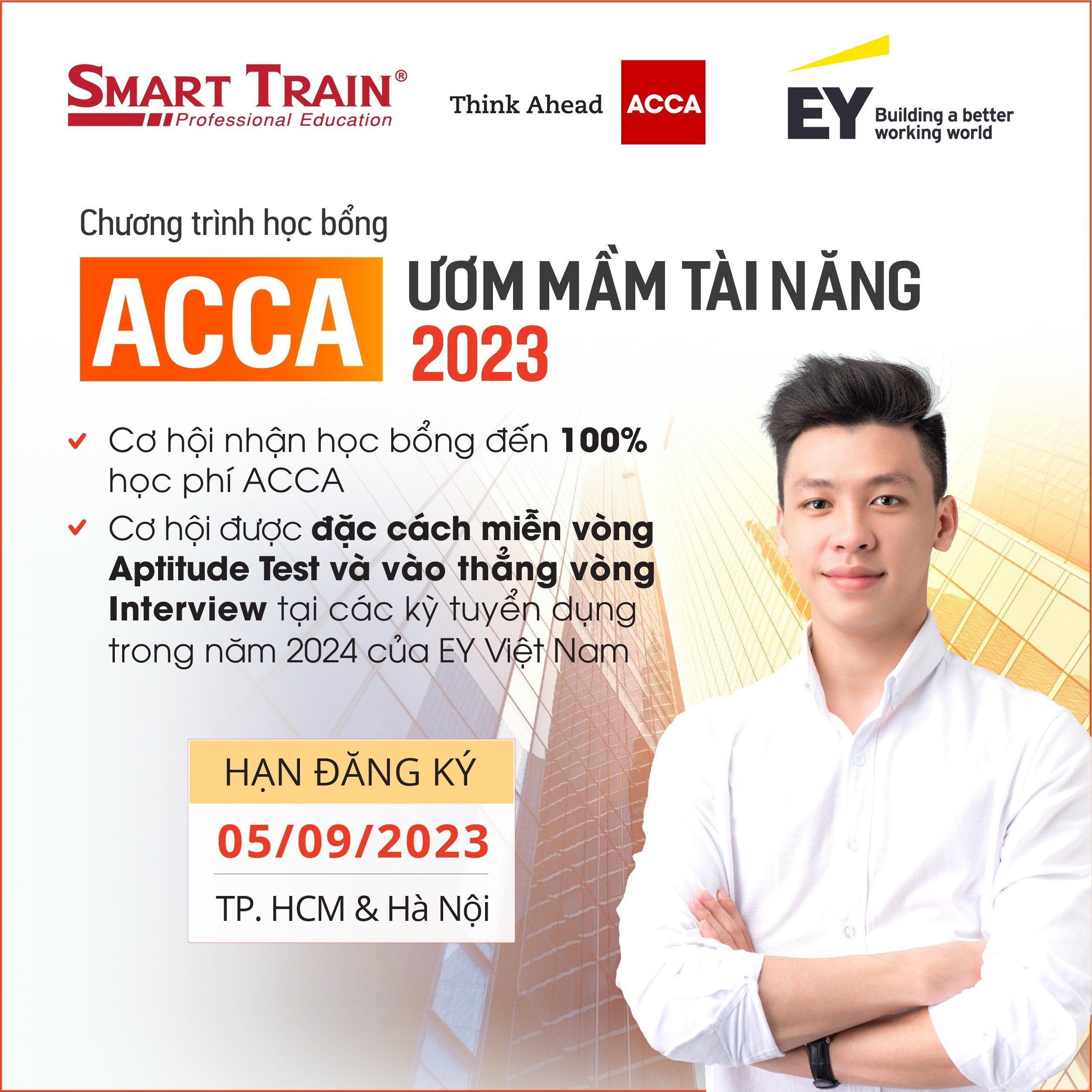 Học bổng ươm mầm Tài năng ACCA từ Smart Train 2023