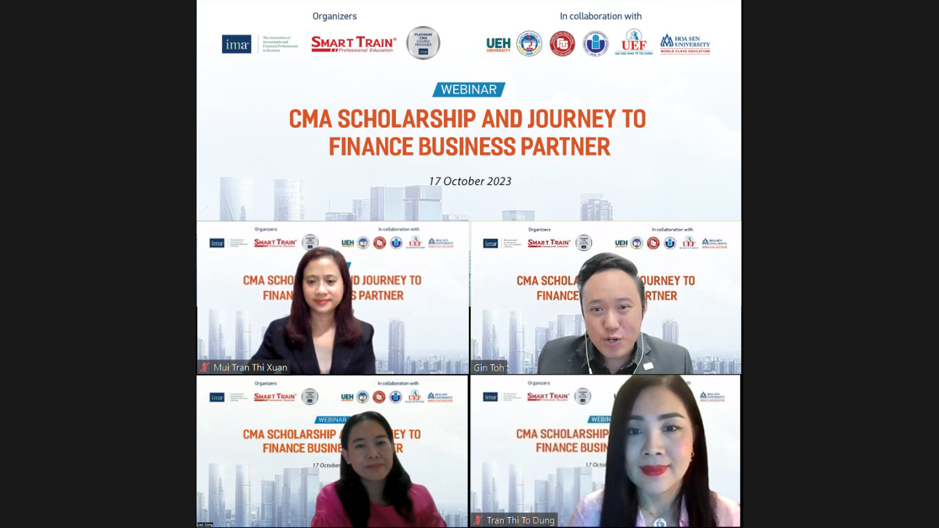 Hội thảo trực tuyến "Học bổng CMA và Hành trình trở thành Finance Business Partner"