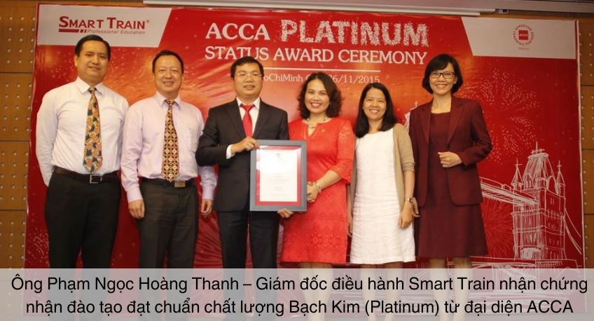 Smart Train nhận chứng nhận đào tạo Platinum từ ACCA