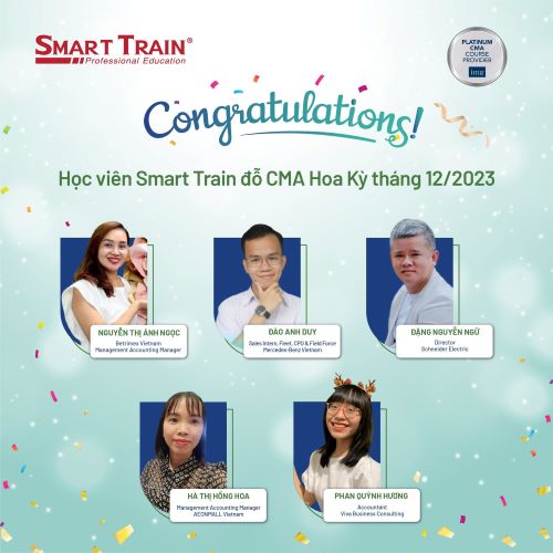 Học viên Smart Train đỗ CMA tháng 12--2023