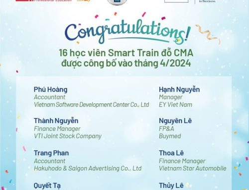 Chúc mừng học viên Smart Train xuất sắc đỗ kỳ thi CMA tại đợt công bố kết quả tháng 04/2024