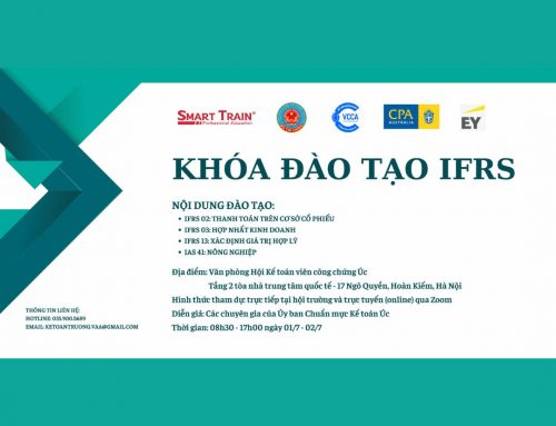 Đào tạo miễn phí chuẩn mực BCTC IFRS [Bộ Tài chính, Smart Train, AASB, VCCA, CPAA, Deloitte & EY, 1-2/7/2025, Hybrid]