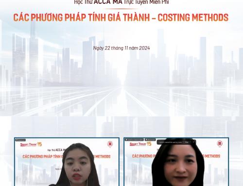 Học thử trực tuyến ACCA “Các phương pháp tính giá thành – Costing methods” & Lộ trình chinh phục ACCA thành công [19h, 22/11/2024]