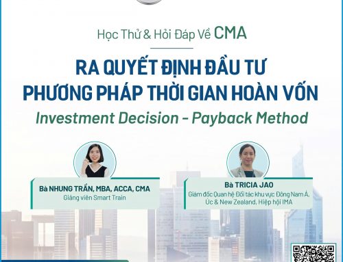 Học thử và Hỏi đáp về CMA: “Ra quyết định đầu tư theo Phương pháp thời gian hoàn vốn” [19h, Thứ Ba 26/11/2024]