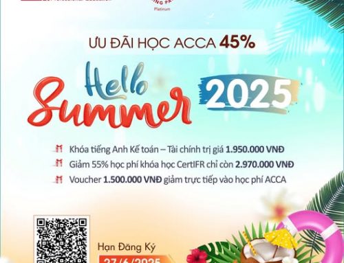 Hello Summer 2025 – Giảm đến 45% học phí ACCA & nhận quà tặng hấp dẫn [Hạn đăng ký 27/6/2025]