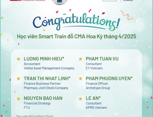 Chúc mừng 12 Anh/Chị học viên Smart Train Academy thi đỗ kỳ thi CMA theo kết quả được Hiệp hội IMA thông báo tháng 4/2025