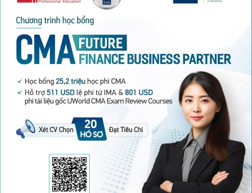 Học bổng 40% “CMA – Future Finance Bussiness Partner” từ Hiệp hội IMA & Smart Train [Hạn ĐK: 30/7]