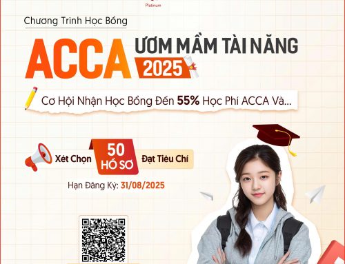 Học bổng “ACCA – Ươm Mầm Tài Năng 2025”: cơ hội tiết kiệm đến 55% học phí trọn khóa ACCA và nhiều lợi ích khác [Hạn đăng ký: 31/08]
