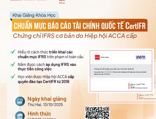 Sở hữu CertIFR – chứng chỉ nền tảng về IFRS từ Hiệp hội ACCA: Bước khởi đầu vững chắc cho lộ trình áp dụng IFRS tại Việt Nam [KG: 13/10/2025]