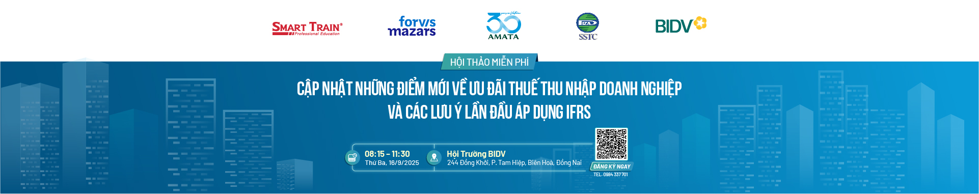 IFRS 1 Lần đầu áp dụng và Những điểm mới_Banner Website