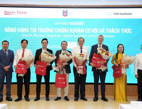 Smart Train, Trường ĐH Ngân hàng TP.HCM và CFA Institute tổ chức hội thảo về cơ hội, thách thức và yêu cầu mới của thị trường chứng khoán Việt Nam sau nâng hạng
