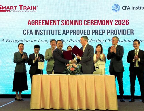 Smart Train ký hợp tác chiến lược với Viện CFA, chính thức trở thành đối tác đào tạo ĐẦU TIÊN tại Việt Nam đạt danh hiệu “𝐂𝐅𝐀 𝐈𝐧𝐬𝐭𝐢𝐭𝐮𝐭𝐞 𝐀𝐩𝐩𝐫𝐨𝐯𝐞𝐝 𝐏𝐫𝐞𝐩 𝐏𝐫𝐨𝐯𝐢𝐝𝐞𝐫”