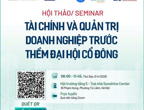 [Thư mời hội thảo] Tài chính & Quản trị doanh nghiệp trước thềm Đại hội cổ đông | Sáng 3/4/2026