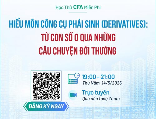 [Học thử CFA] Hiểu môn Công cụ phái sinh (Derivatives): từ con số 0 qua những câu chuyện đời thường | online, 19h – 21h, 14/5/2026