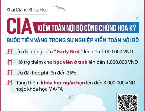 Chinh phục chứng chỉ CIA với chương trình khuyến học lớn nhất hè 2026: Giảm đến 25% học phí và nhận thêm hỗ trợ đến 1.000.000 VNĐ trước 25/06/2026