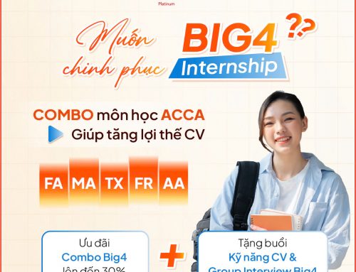 Combo ACCA chinh phục BIG4 Internship!