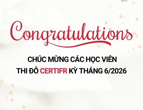 Chúc mừng học viên Smart Train Academy chinh phục thành công chứng chỉ CertIFR kỳ thi tháng 6/2026