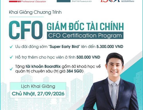 Trang bị tư duy CFO hiện đại với CFO Certification Program [Smart Train Academy & ISCA], KG: 27/9/2026