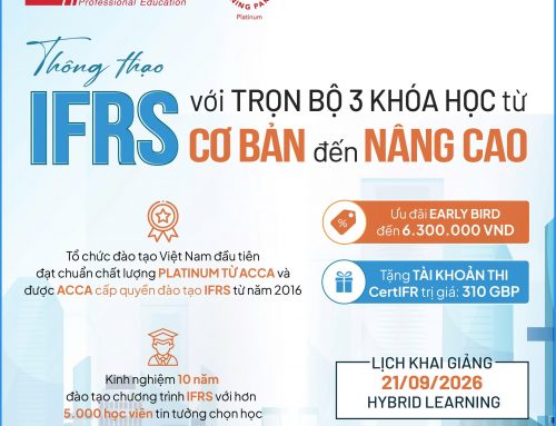 Nâng cao năng lực IFRS với ưu đãi Early Bird & tài khoản thi CertIFR trước 30/08/2026
