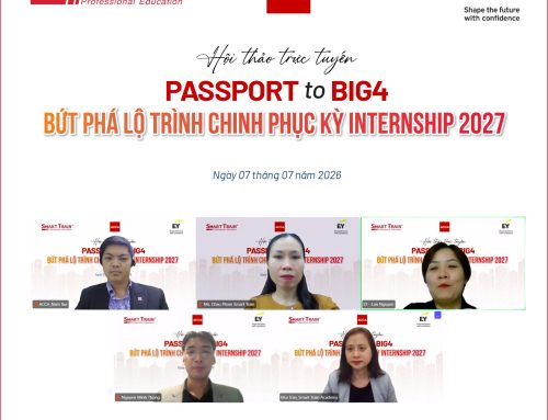 Smart Train Academy phối hợp cùng Hiệp hội ACCA và EY Việt Nam tổ chức hội thảo “Passport To Big4: Bứt phá lộ trình chinh phục kỳ Internship 2027” vào ngày 7/7/2026.