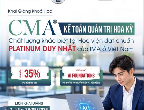 Khai giảng CMA 26/9: Giảm đến 35% học phí và tặng khóa AI Foundations
