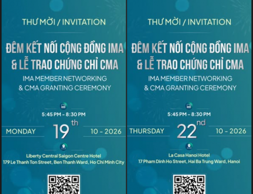 Sự kiện kết nối cộng đồng IMA & Lễ trao chứng chỉ CMA 2026 (IMA Member Networking & CMA Granting Ceremony) | TP.HCM (19/10/2026) & Hà Nội (22/10/2026)